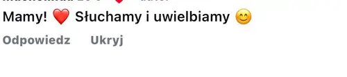 Opinia rodzica o audiobajkach terapeutycznych - zrzut ekranu wiadomości